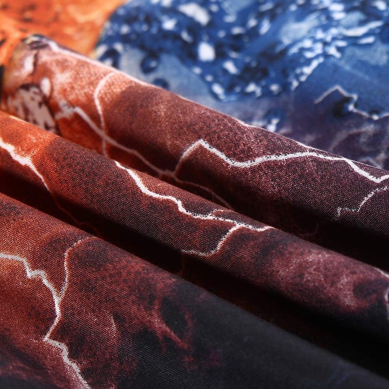 SDIII 4Pcs Fiery Basketball Sheet Set Twin, Basketball with Special Effects Sheet Set, Super Soft Microfiber, Wrinkle and Fade Resistant, for Boys Men and Basketball Sports Lovers, Twin - Image 3